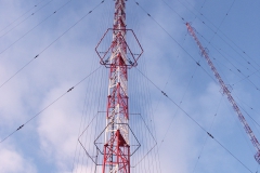 Transmitting antenna tower